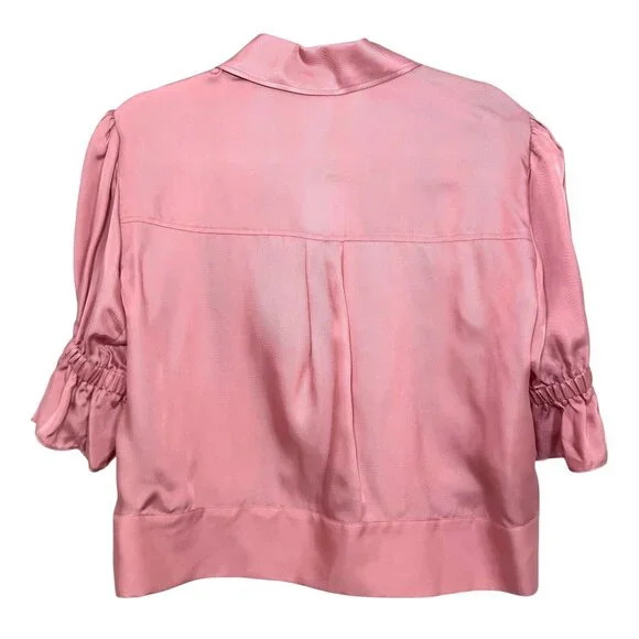 Cinq à Sept Holly Ruffle Sleeve JacketBlush NWT Size XS